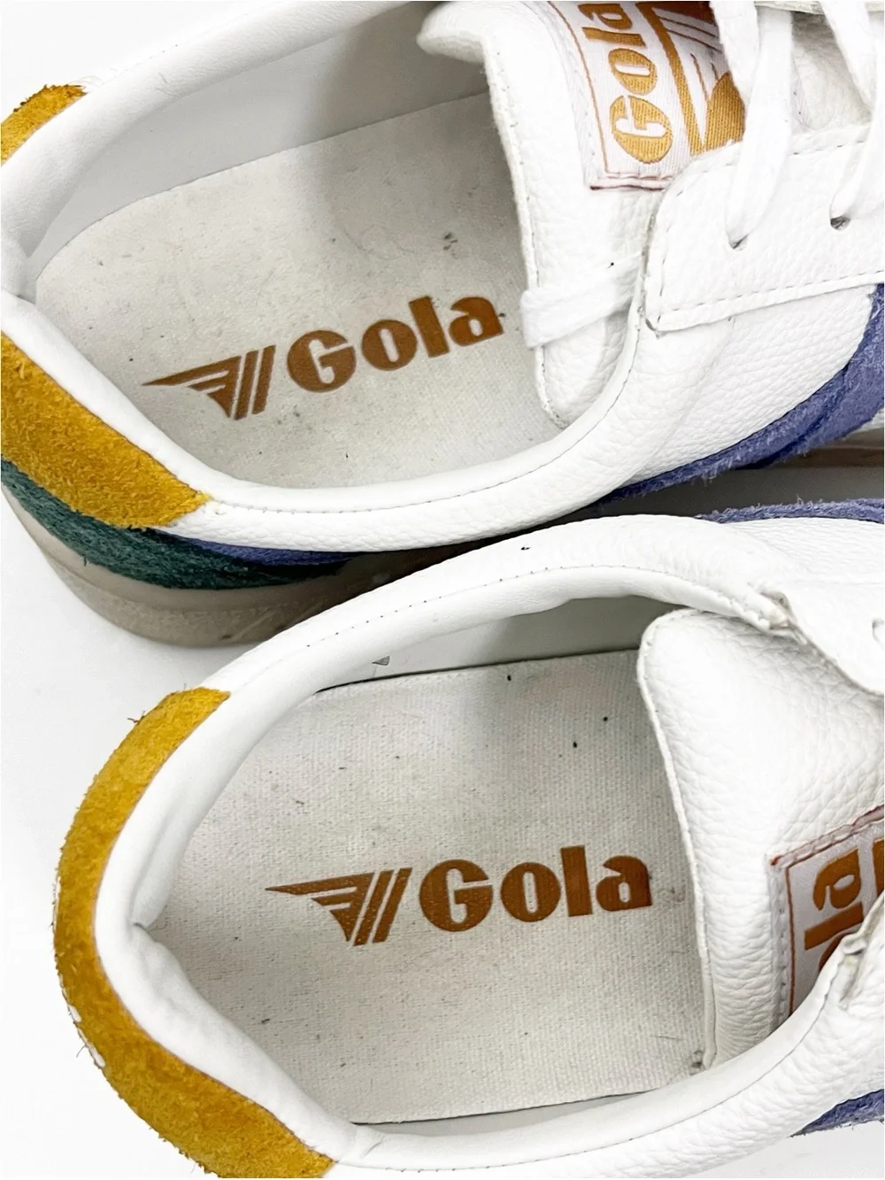 GOLA Grandstand Trident Leather Suede Lace Up Tennis Shoes Sneakers Size 7.5